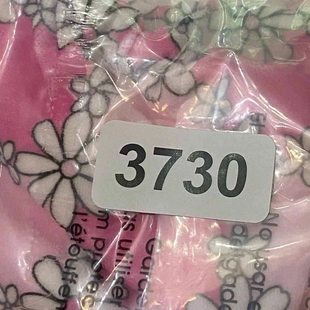 New! Frankie’s bikinis Tia Terry String Bikini Bottom Pink Daisy 3730